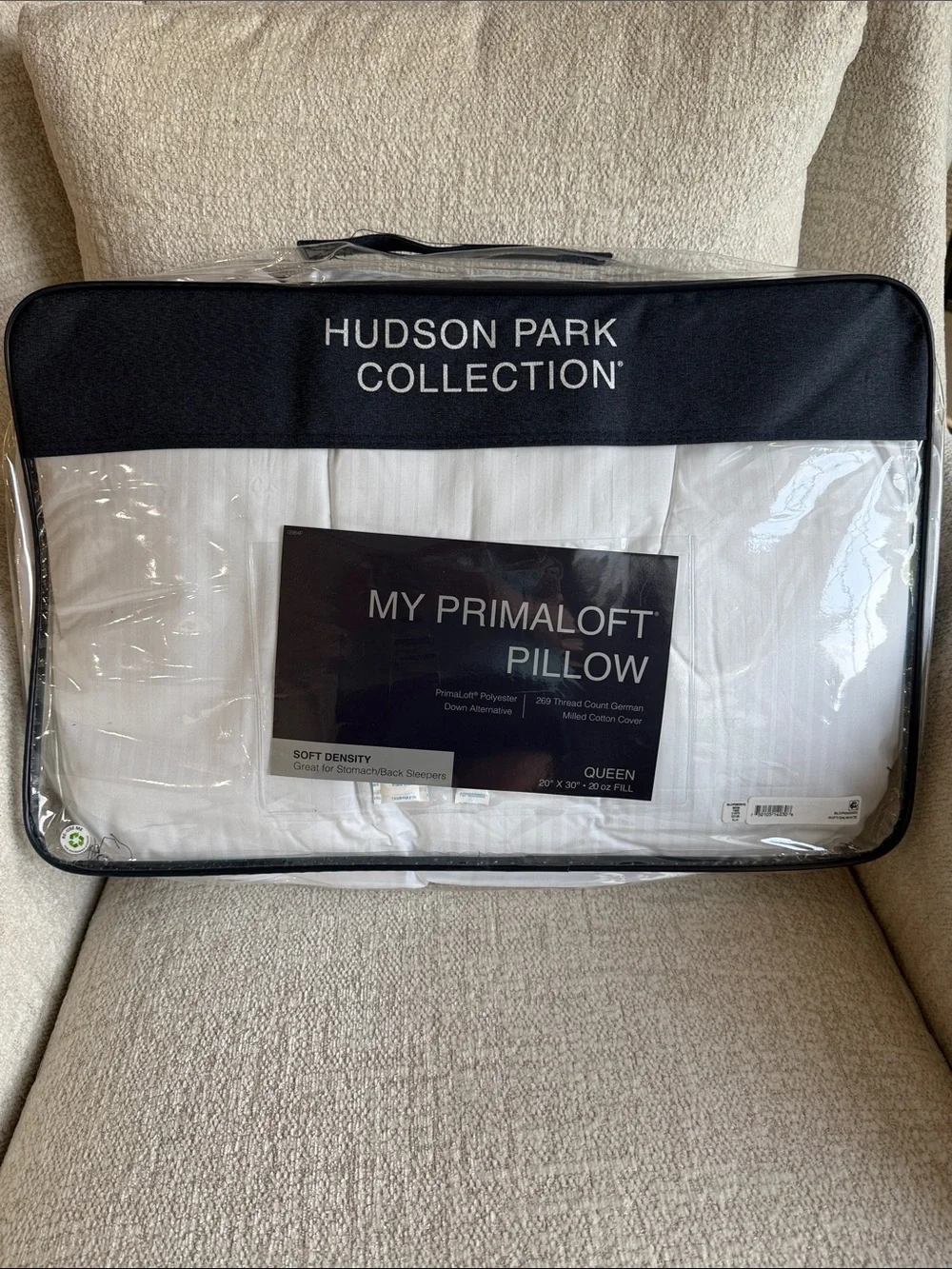 NIP My Primaloft Asthma & Allergy Friendly Soft Down Alternative Pillow, Queen